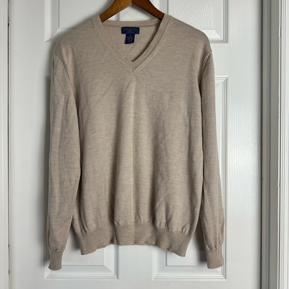 Joseph & Lyman Mens Extra Fine Merino Wool Pullover Knit Sweater - Picture 2 of 5